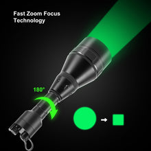 Load image into Gallery viewer, LUMENSHOOTER D8A Dimmable Hunting Light Flashlights Kit, Green Red White Infrared 850nm