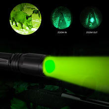 Load image into Gallery viewer, LUMENSHOOTER C4 3AAA Multicolor Flashlight, Zoomable Green Red Blue White Tactical Flashlights (Batteries Not Included)
