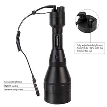 Load image into Gallery viewer, LUMENSHOOTER D8A Dimmable Hunting Light Flashlights Kit, Green Red White Infrared 850nm