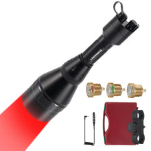 Load image into Gallery viewer, LUMENSHOOTER D8A Dimmable Hunting Light Flashlights Kit, Green Red White Infrared 850nm