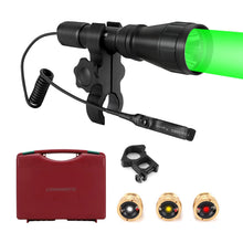 Load image into Gallery viewer, LUMENSHOOTER LS350 Predator Hunting Light Kit,Green Red White Amber Interchangeable LED Modules, for Coyote Hog Fox and Varmint