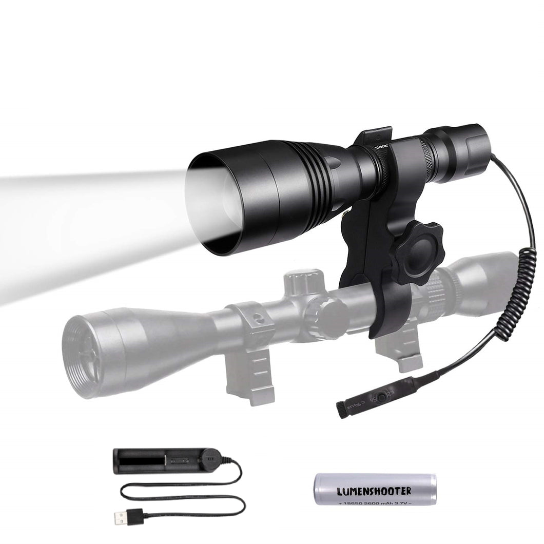 LUMENSHOOTER A8S 850nm IR Flashlight Infrared lamps(Not a regular light,Must Use With Night Vision Devices)